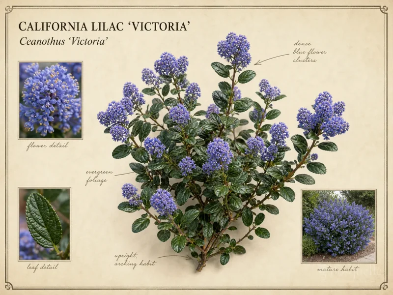 California Lilac ‘Victoria’ (Ceanothus ‘Victoria’)