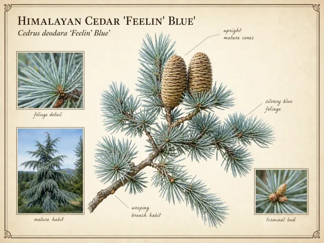 Himalayan Cedar ‘Feelin’ Blue’ (Cedrus deodara ‘Feelin’ Blue’)