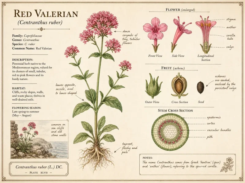 Red Valerian (Centranthus ruber)