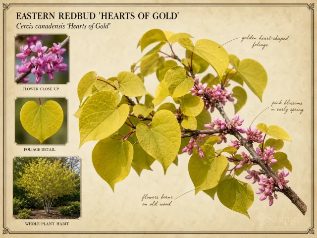 Eastern Redbud ‘Hearts of Gold’ (Cercis canadensis ‘Hearts of Gold’)