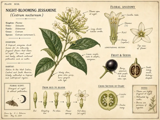 Night-Blooming Jessamine (Cestrum nocturnum)