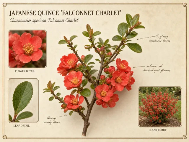 Japanese Quince 'Falconnet Charlet'