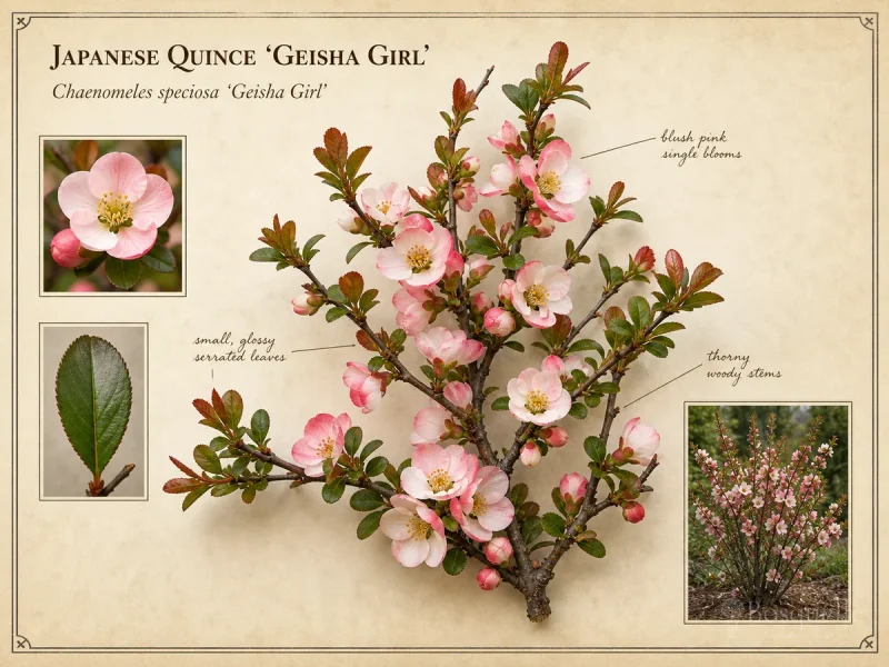Japanese Quince ‘Geisha Girl’ (Chaenomeles speciosa ‘Geisha Girl’)