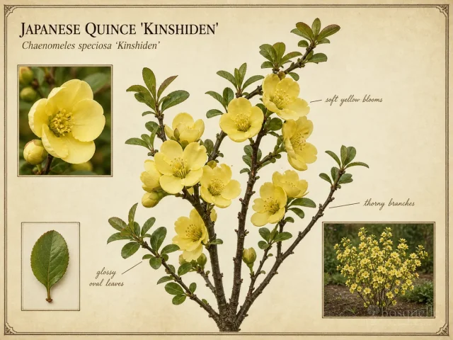 Japanese Quince ‘Kinshiden’ (Chaenomeles speciosa ‘Kinshiden’)
