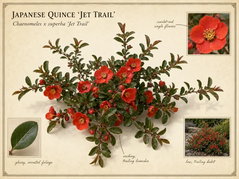 Japanese Quince 'Jet Trail'