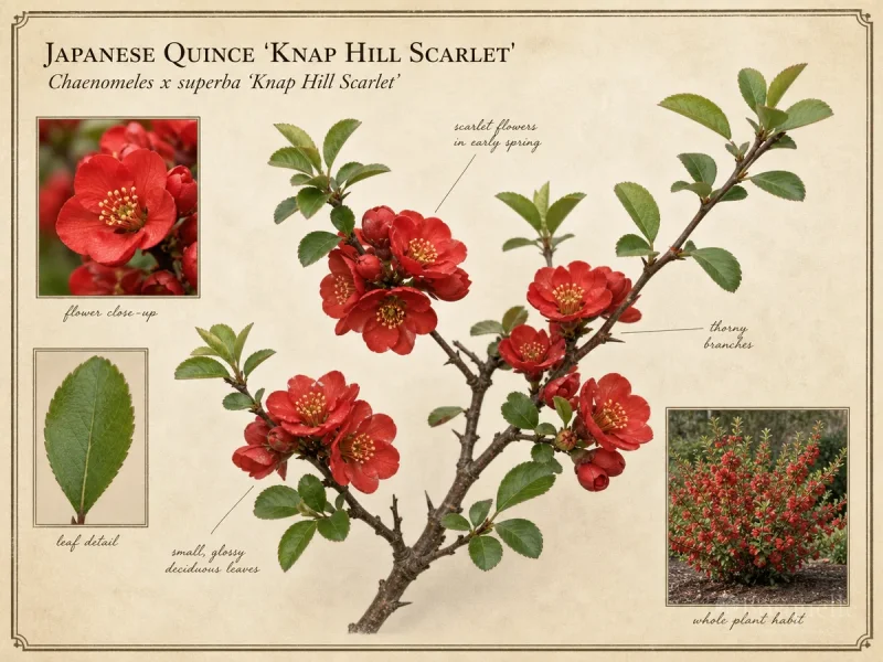 Japanese Quince 'Knap Hill Scarlet'