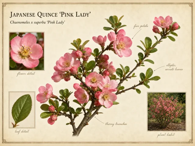 Japanese Quince ‘Pink Lady’ (Chaenomeles x superba ‘Pink Lady’)