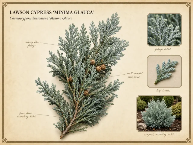 Lawson Cypress ‘Minima Glauca’ (Chamaecyparis lawsoniana ‘Minima Glauca’)