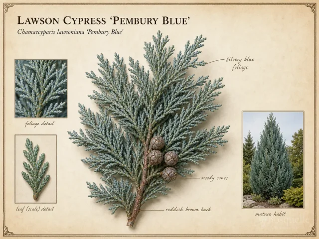 Lawson Cypress ‘Pembury Blue’ (Chamaecyparis lawsoniana ‘Pembury Blue’)
