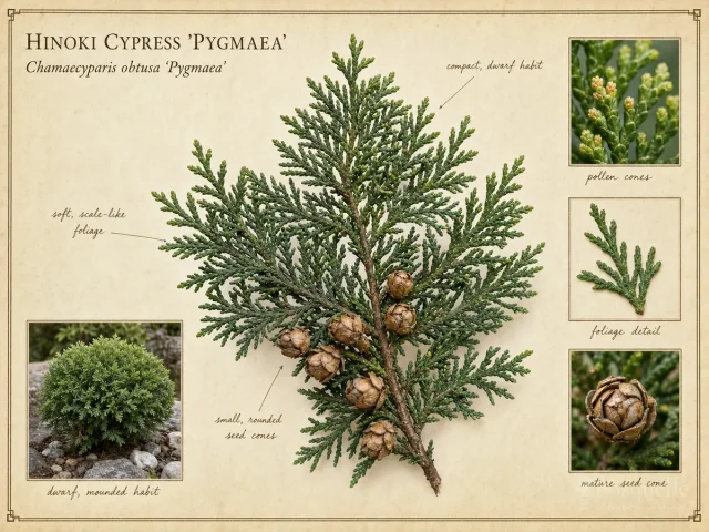 Hinoki Cypress ‘Pygmaea’ (Chamaecyparis obtusa ‘Pygmaea’)