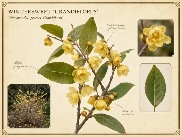 Wintersweet 'Grandiflorus' — Grandiflorus wintersweet · Browse by kind