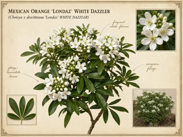 Mexican Orange 'Londaz' WHITE DAZZLER