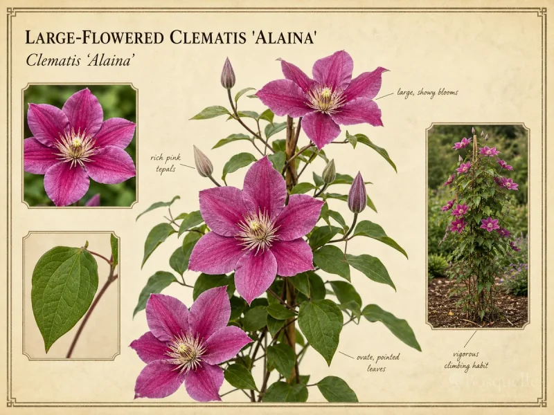 Large-Flowered Clematis ‘Alaina’ (Clematis ‘Alaina’)