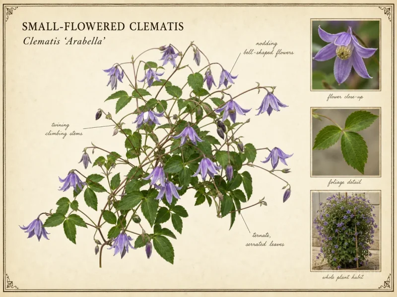 Small-Flowered Clematis (Clematis ‘Arabella’)