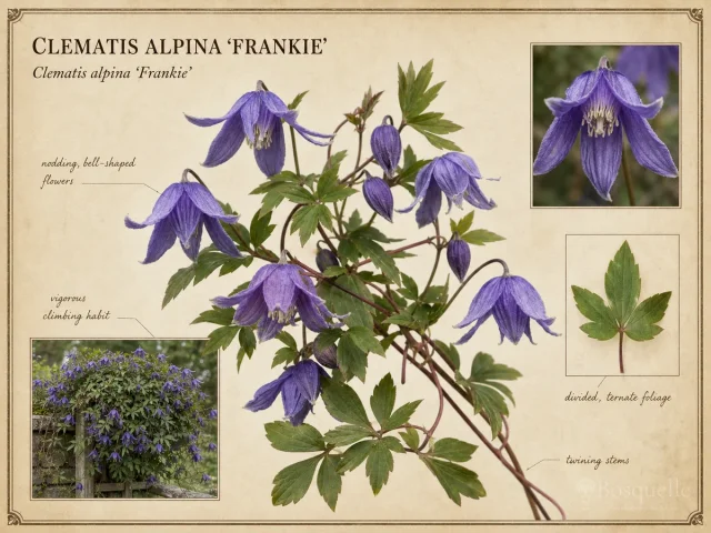 Clematis alpina 'Frankie'