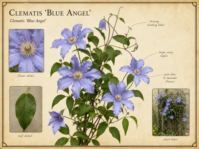 Clematis 'Blue Angel'
