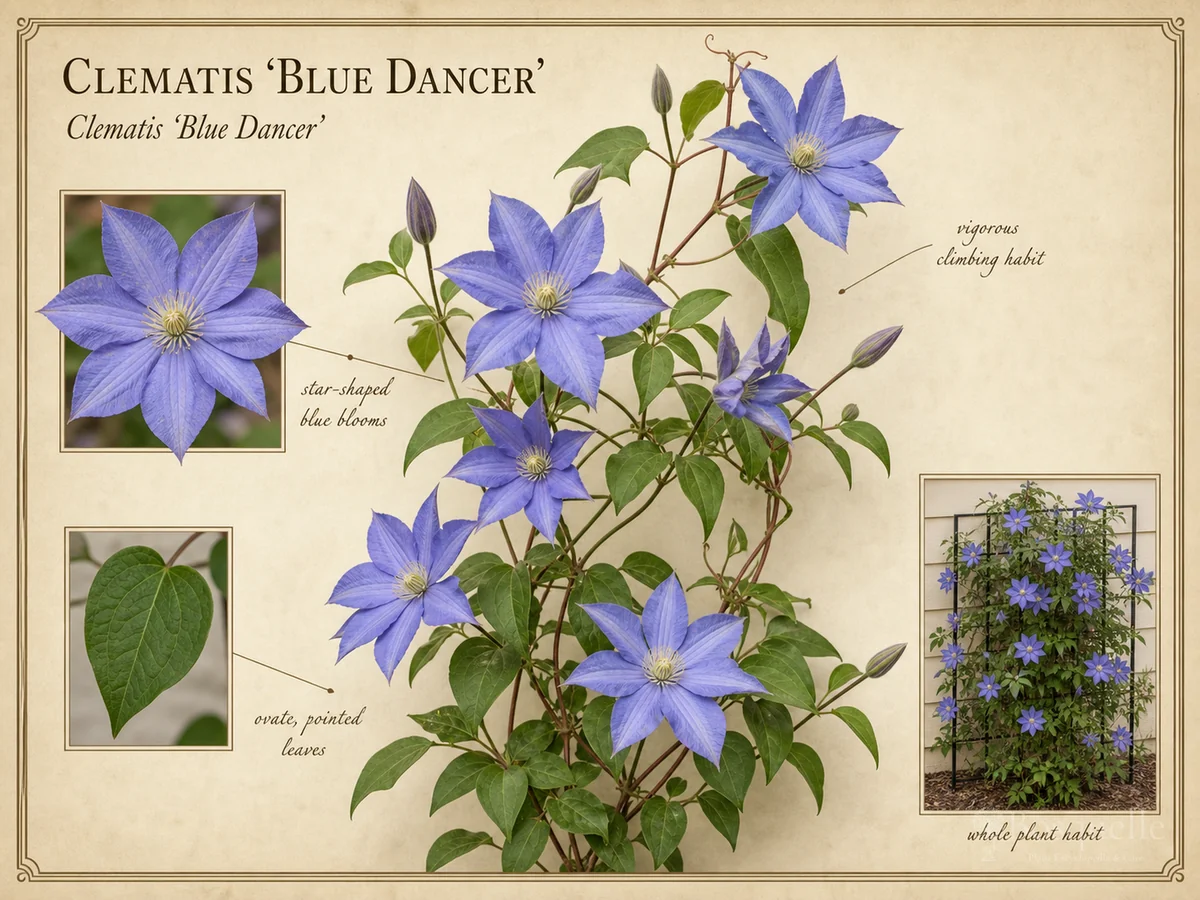 Clematis ‘Blue Dancer’