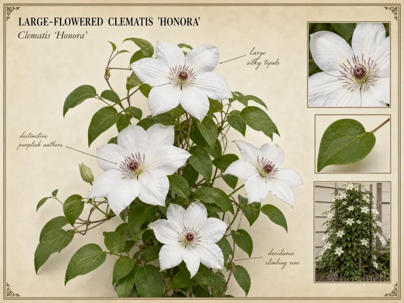 Large-Flowered Clematis ‘Honora’ (Clematis ‘Honora’)