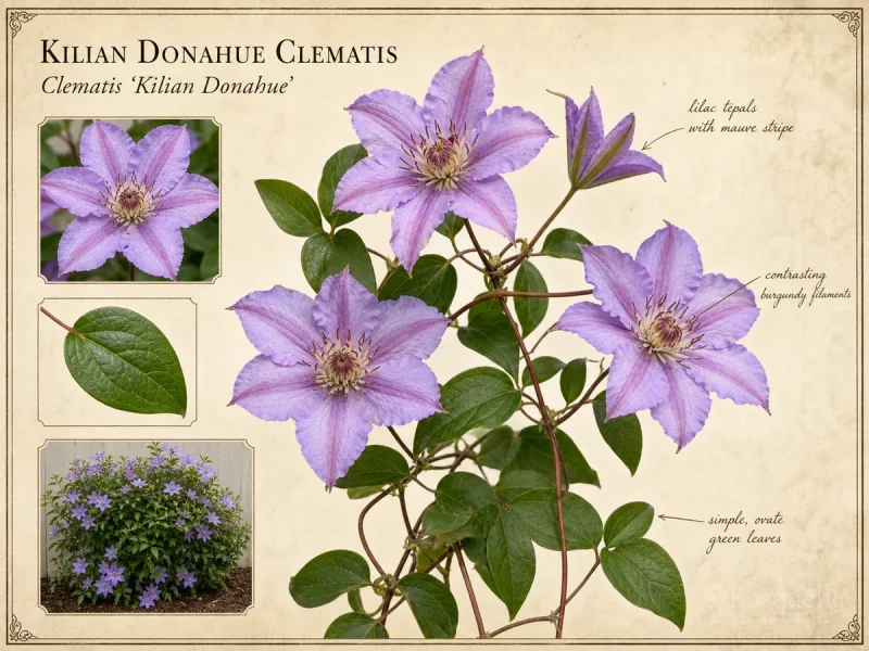 Kilian Donahue Clematis (Clematis ‘Kilian Donahue’)