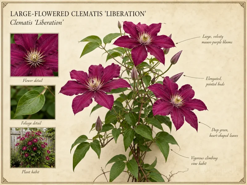 Large-Flowered Clematis ‘Liberation’ (Clematis ‘Liberation’)