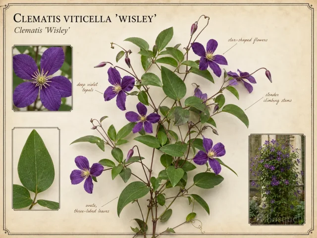 Clematis Viticella 'Wisley'