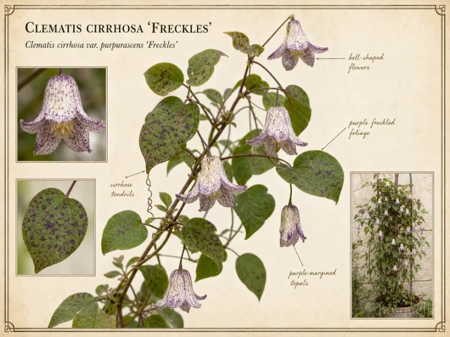 Clematis cirrhosa 'Freckles'