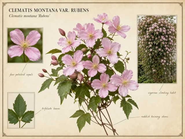 Clematis montana var. rubens