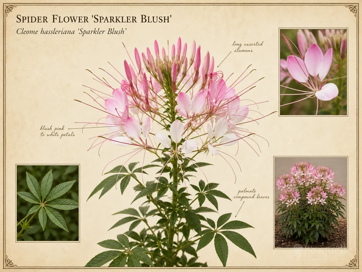 Spider Flower 'Sparkler Blush'