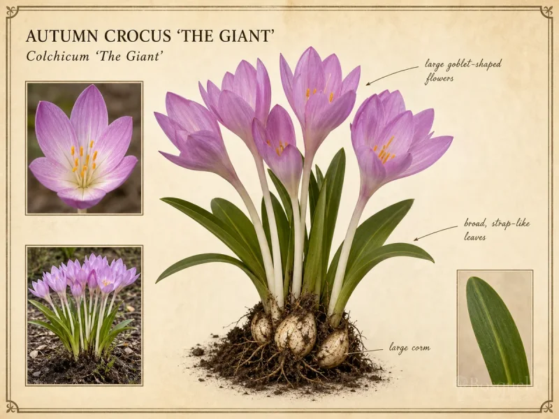 Autumn Crocus ‘The Giant’ (Colchicum ‘The Giant’)