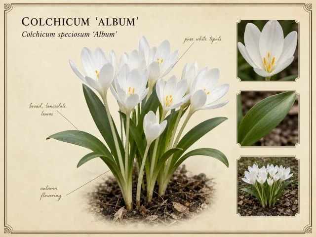 Colchicum ‘Album’ (Colchicum speciosum ‘Album’)