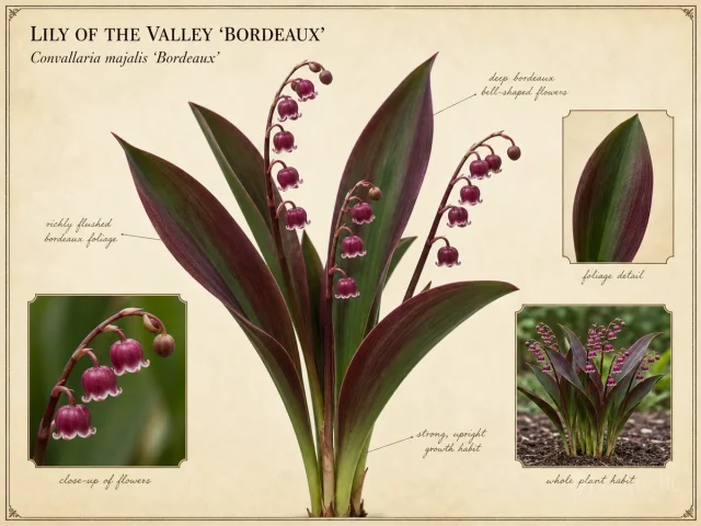 Lily of the Valley ‘Bordeaux’ (Convallaria majalis ‘Bordeaux’)