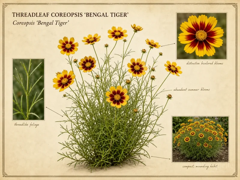 Threadleaf Coreopsis ‘Bengal Tiger’ (Coreopsis ‘Bengal Tiger’)