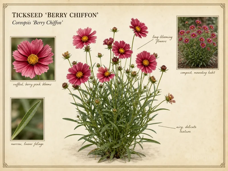 Tickseed ‘Berry Chiffon’ (Coreopsis ‘Berry Chiffon’)