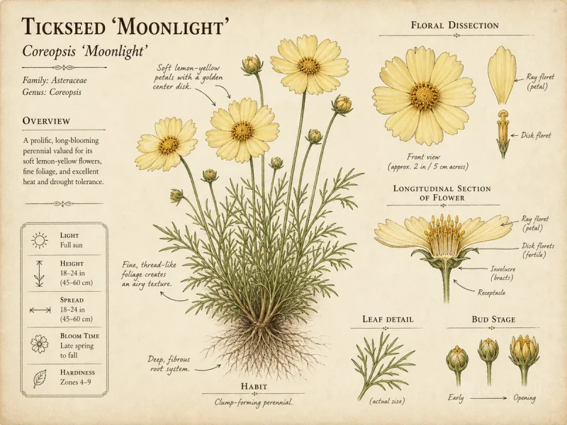 Tickseed (Coreopsis ‘Moonlight’)
