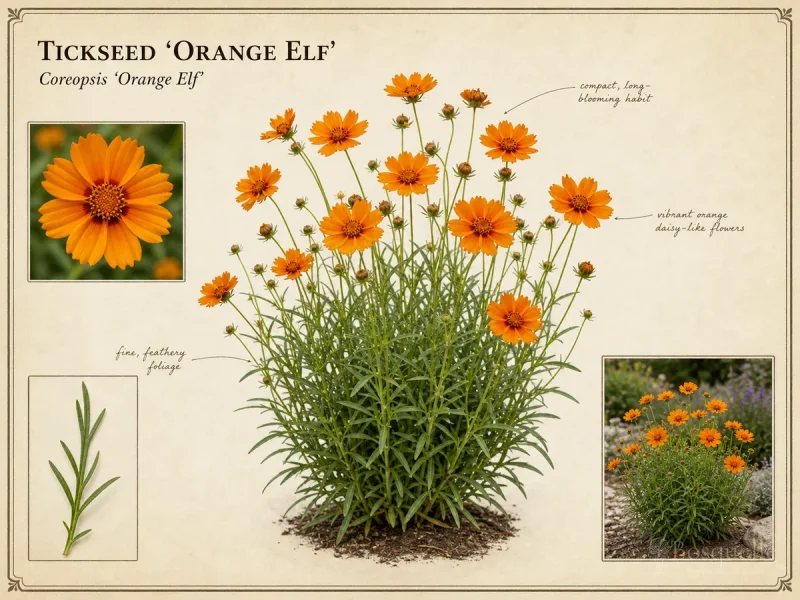 Tickseed ‘Orange Elf’ (Coreopsis ‘Orange Elf’)