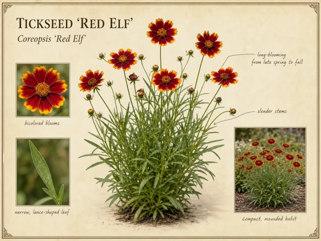 Tickseed ‘Red Elf’ (Coreopsis ‘Red Elf’)