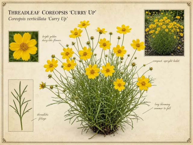 Threadleaf Coreopsis ‘Curry Up’ (Coreopsis verticillata ‘Curry Up’)