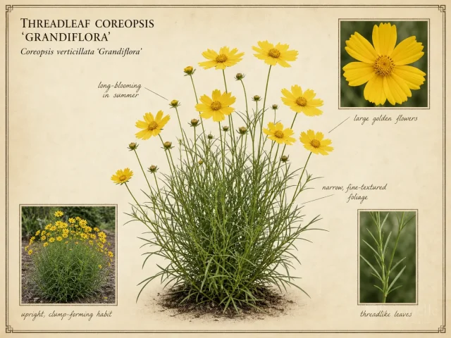 Threadleaf Coreopsis ‘Grandiflora’ (Coreopsis verticillata ‘Grandiflora’)