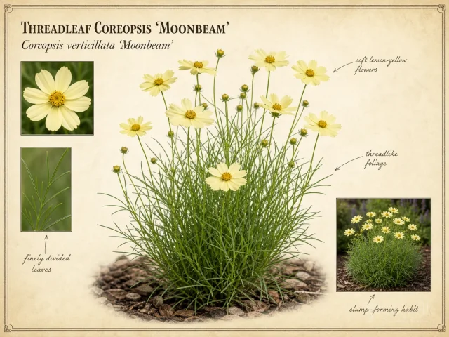 Threadleaf Coreopsis ‘Moonbeam’ (Coreopsis verticillata ‘Moonbeam’)