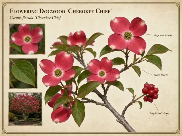 Flowering Dogwood ‘Cherokee Chief’ (Cornus florida ‘Cherokee Chief’)