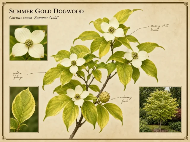 Summer Gold Dogwood (Cornus kousa ‘Summer Gold’)