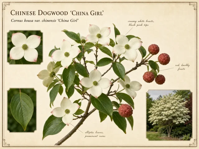 Chinese Dogwood ‘China Girl’ (Cornus kousa var. chinensis ‘China Girl’)