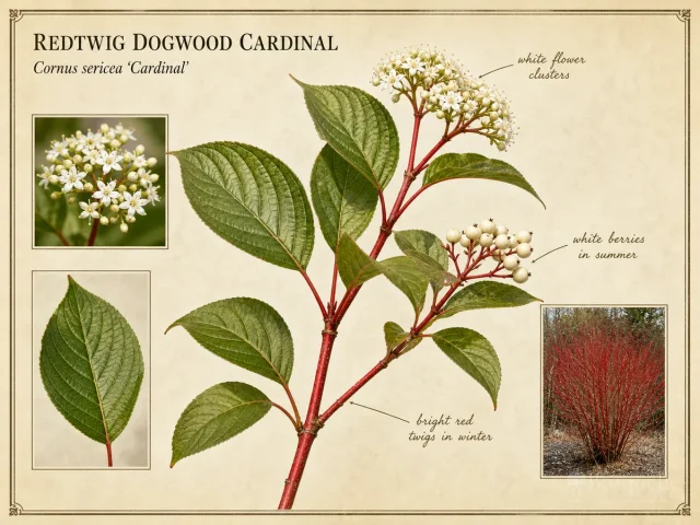 Redtwig Dogwood CardinaL (Cornus sericea ‘Cardinal’)