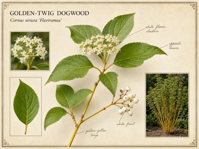 Golden-Twig Dogwood (Cornus sericea ‘Flaviramea’)