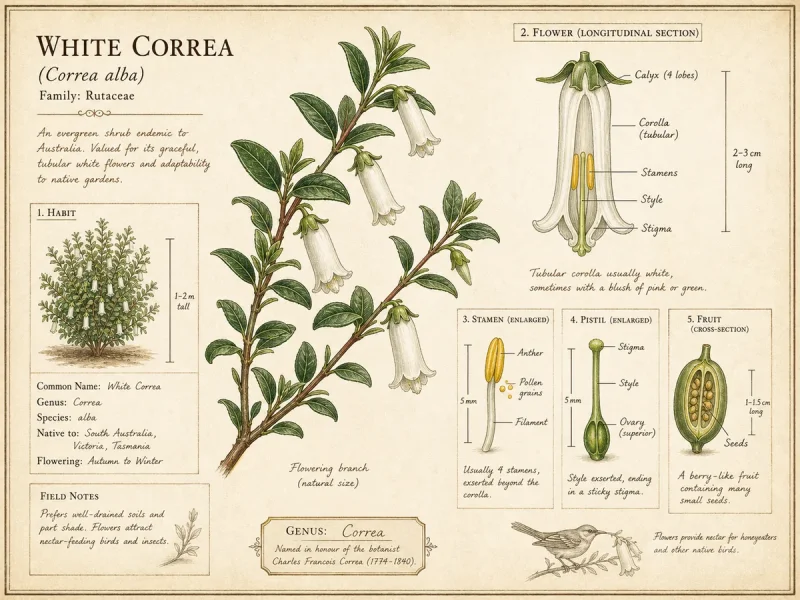 White Correa (Correa alba)