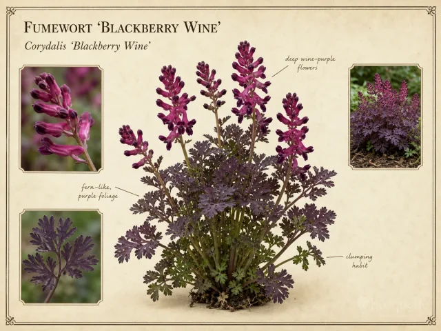 Fumewort 'Blackberry Wine'