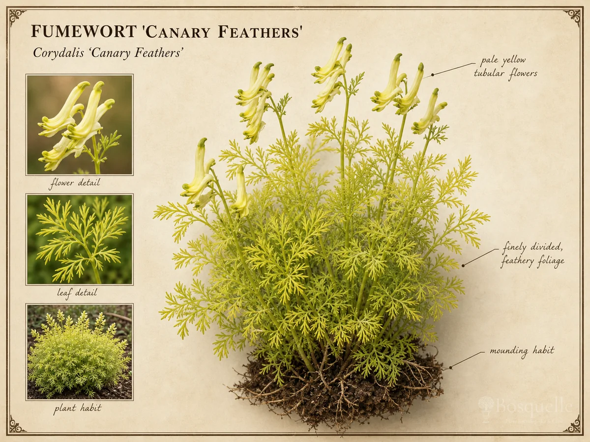 Fumewort ‘Canary Feathers’ (Corydalis ‘Canary Feathers’)
