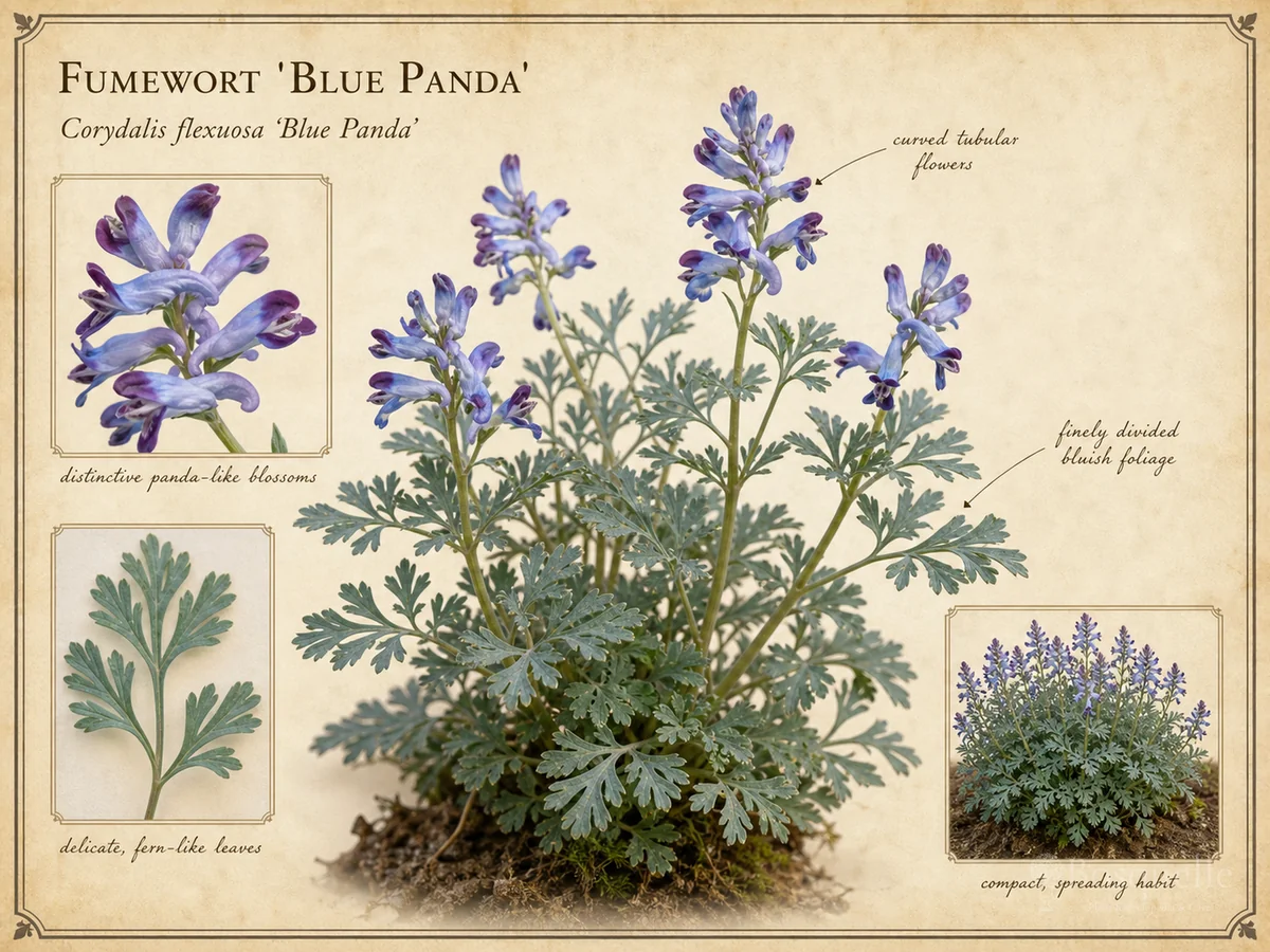 Fumewort 'Blue Panda' — Plant a nursery pot at the old soil lin…