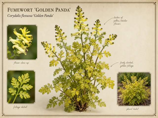 Fumewort 'Golden Panda'