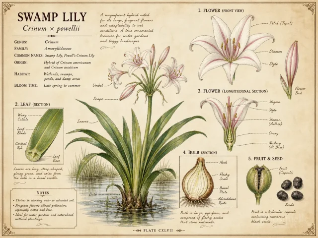 Swamp Lily — Choose Crinum by white, pink, or specie…